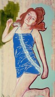 Mischtechnik auf Leinwand, 160 x 90 cm